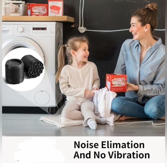 12 Bed Furniture Risers BLK 2.5”High Round W/Suction Non-Slip Noise Cancel NIB - Picture 10 of 13